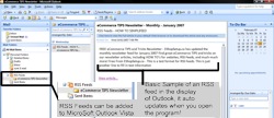 rss feeds for ecommerce marketing in outlook vista